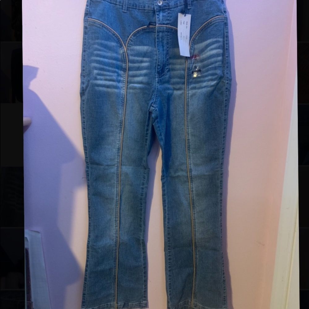 Revolt Wide Leg Medium Wash Jeans